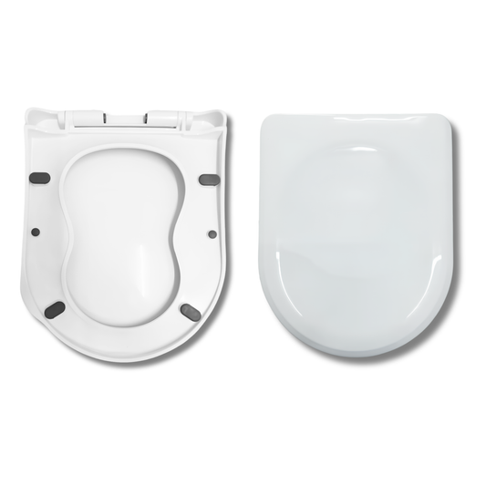 C&C 1PCS Dual Use Adult + Children Toilet Seat Cover Child Potty Train Toilet Seat Cover With Free Soft Close Hinge
