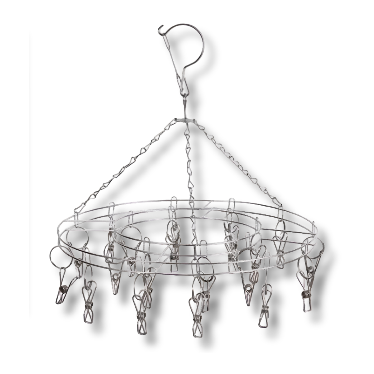 C&C 20 Clips Stainless Steel Windproof Laundry Hanger Drying Rack Stokin Underwear Hanger Baby clothes hanger