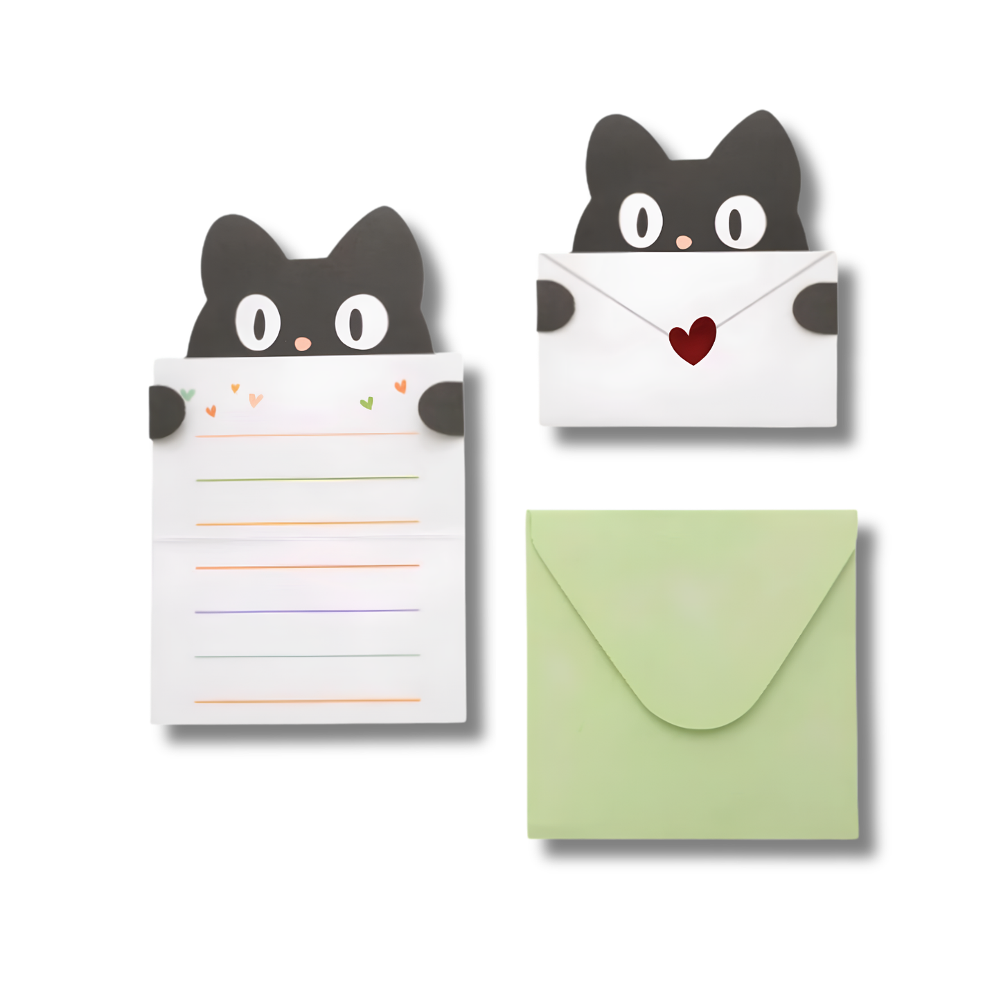 C&C 2in1 Cute Greeting Card Wishing Card Kids Birthday Party Kad Ucapan Comel Small Wish Card Creative Foldable