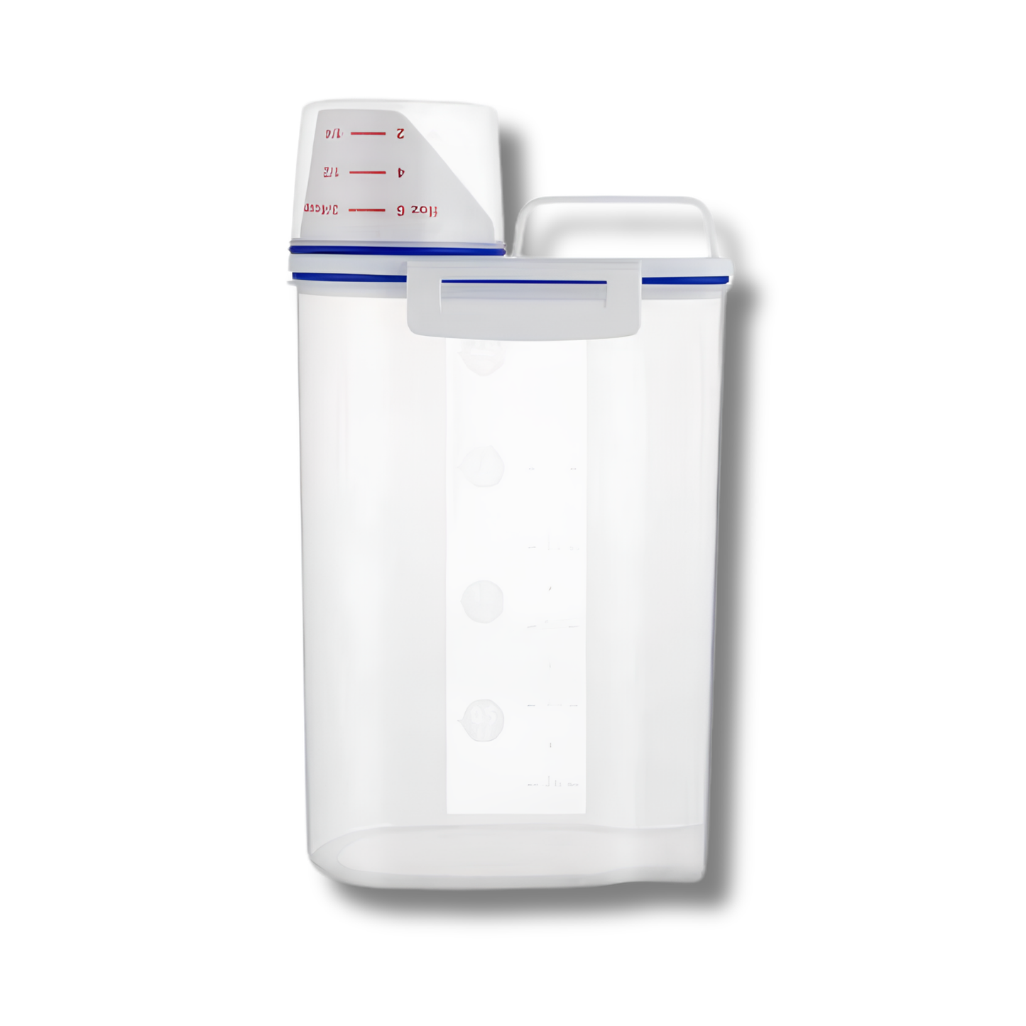 C&C 2L Japan Kitchen Food Container Dispenser Plastic Storage Box Cereal Grain Rice with Measuring Cup