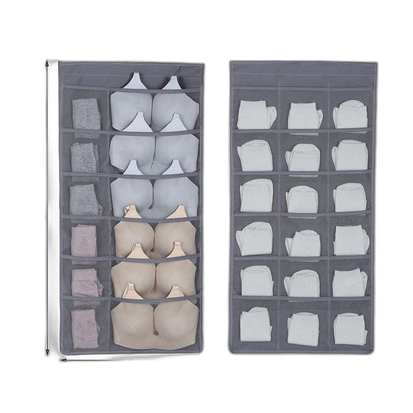 C&C 30 Pockets Hanging Wardrobe Organizer Storage Bag Travel Pocket Hanger