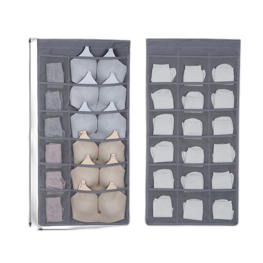 C&C 30 Pockets Hanging Wardrobe Organizer Storage Bag Travel Pocket Hanger