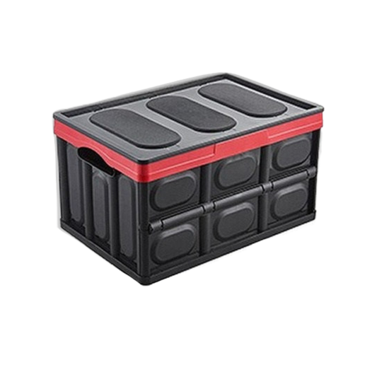 C&C 56L Foldable Storage Box Collapsible Container Box Stackable Indoor Car Storage Plastik Kotak Simpanan Lipat