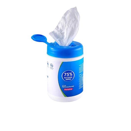 C&C 60pcs 75% Alcohol Wipes  Wet Tissue Antibacterial Hygiene Wet Wipes Sanitiser Tisu alkohol
