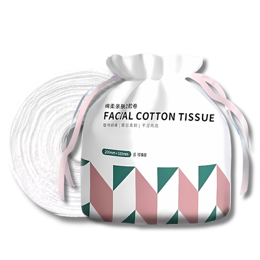 C&C 80pcs Disposable Face Towel Facial Towel Roll Cotton Facial Cleasing Towel Roll Tisu Muka