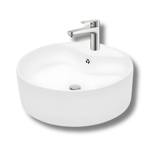 C&C Bathroom Ceramic Basin Countertop and Wall-Hung Basin Premium Polished Art Style Ceramic Basin Toilet Sink Basin