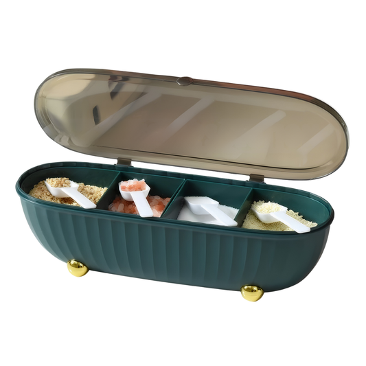 C&C Bekas Rempah Ratus Spice Container Set Tempat Letak Garam Salt Jar Seasoning Box Set Balang Rempah