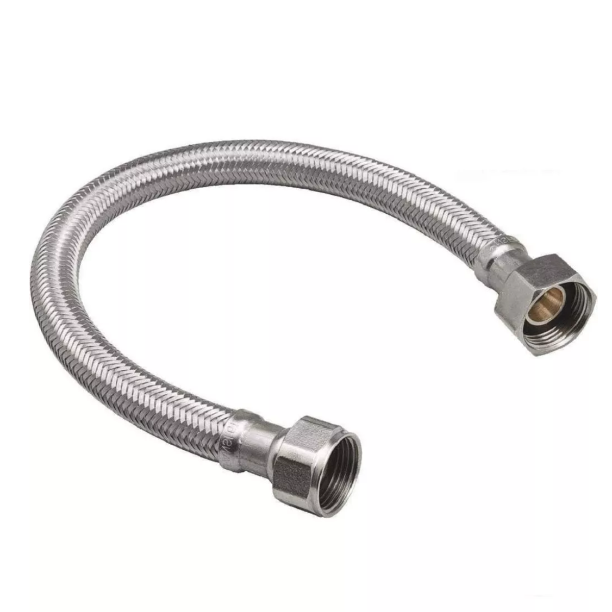 C&C Bilton SUS304 Braided Flexible Hose Paip Sinki Connector Water Heater Inlet Hose 1/2,16,18,24,30,36 Inches