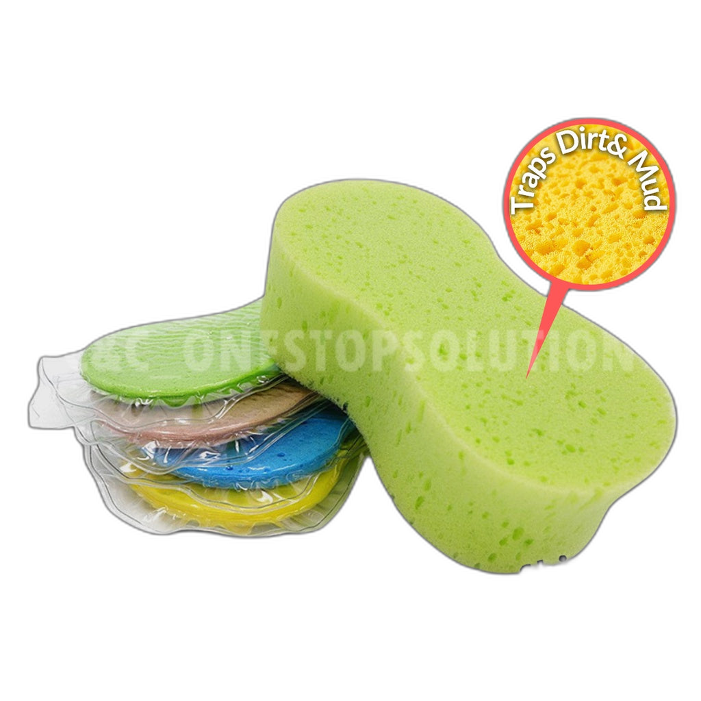 C&C Car Wash Sponge Car Wash Multifunctional Washing Sponge Span Basuh Kereta Moto Basikal