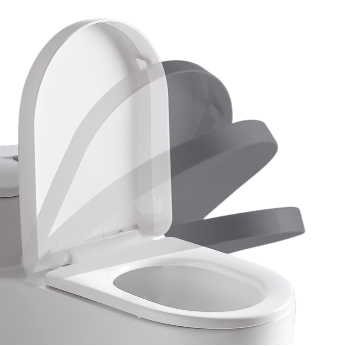 C&C D Shape Soft Close Toilet Seat and Cover Heavy Duty With Adjustable Hinge U Shape Penutup Mangkuk Tandas Johnson