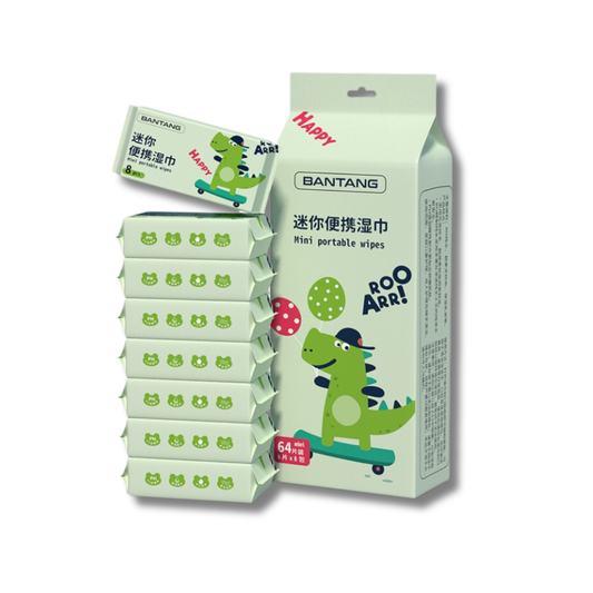C&C Disposable Mini Baby Wipes Cleaning Wipes Portable Travel Wet Tissue Pocket Size Clean Wet Wipes