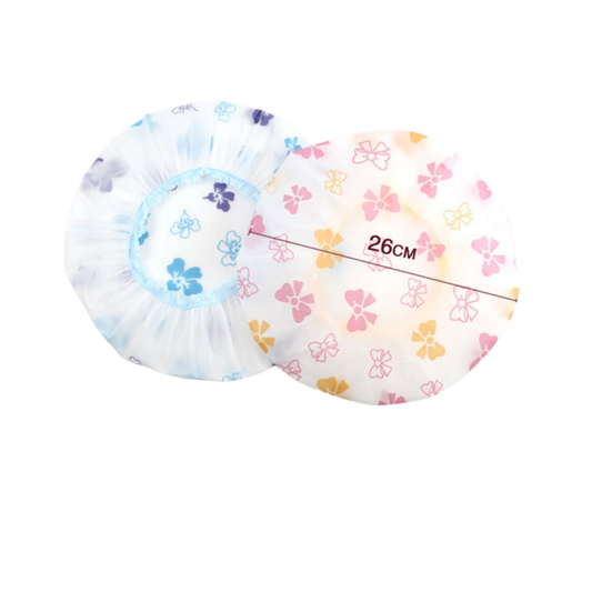 C&C EVA Waterproof Bathroom Shower Cap Cute Sweet Design Hat Hair Protective Cover Bath Elastic Band Shower Cap