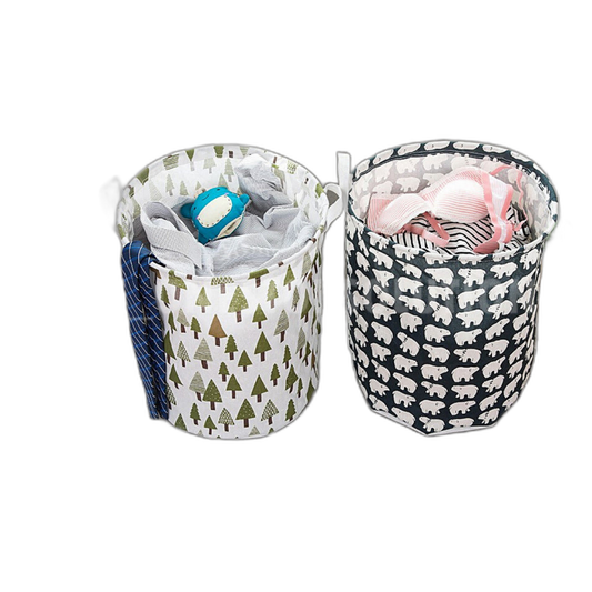 C&C Foldable Laundry Basket Laundry Dirty Cloth Storage Toy Organizer Bakul Simpan Baju Laundry