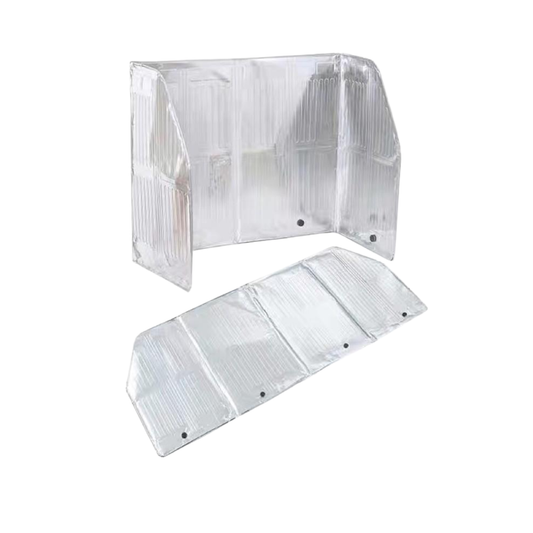C&C Foldable Oil Splash Guard Aluminum Foil Heat Resistance Gas Stove Shield Washable Stove Cover Pelindung Dapur Gas