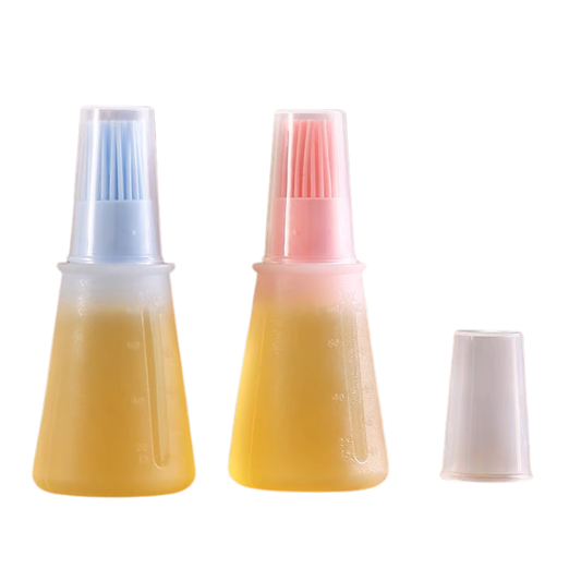 C&C Food Grade Silicone Oil Brush Bottle Portable Kitchen Tool Baking BBQ Pancake Oil Brush Berus Minyak Botol