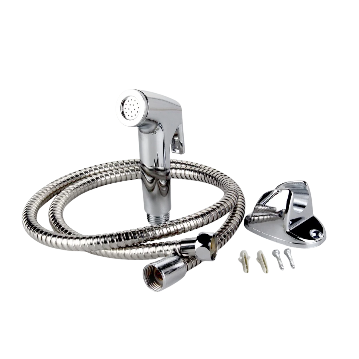 C&C Hand Sprayer Toilet Bidet Set with 1.2 Meter Stainless Steel Hose