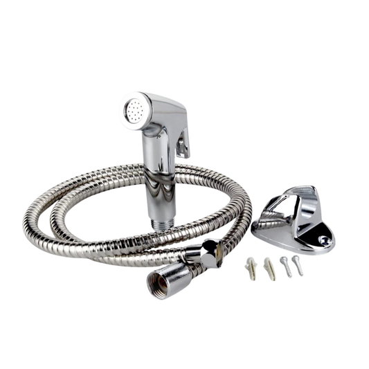 C&C Hand Sprayer Toilet Bidet Set with 1.2 Meter Stainless Steel Hose
