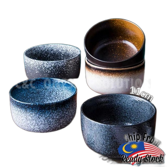 C&C Japanese Bowl Ceramic Tableware Japanese Tableware Home Restaurant Kiln Ceramic Rice Bowl Seramik Mangkuk