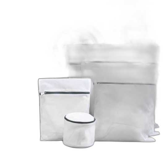 C&C Laundry Bag Set Thick Fine Mesh Washing Machine Bag Zipper Net Travel Bag Wash Pouch Clothes Bra Beg Cuci Baju