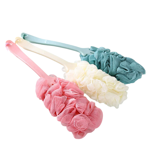 C&C Long Handle Bath Shower Brush Back Scrubber Body Brush Massage Sponge Berus Mandi