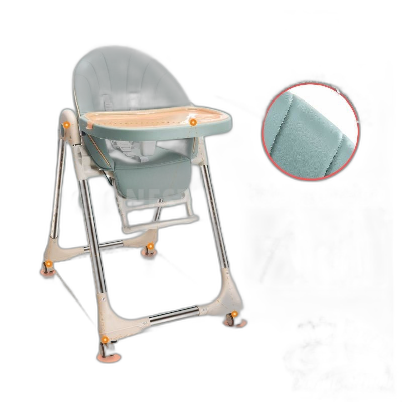 C&C Multi-functional Adjustable Dining Baby High Chair Booster Seat With Wheels Folding children's baby Dining Chair