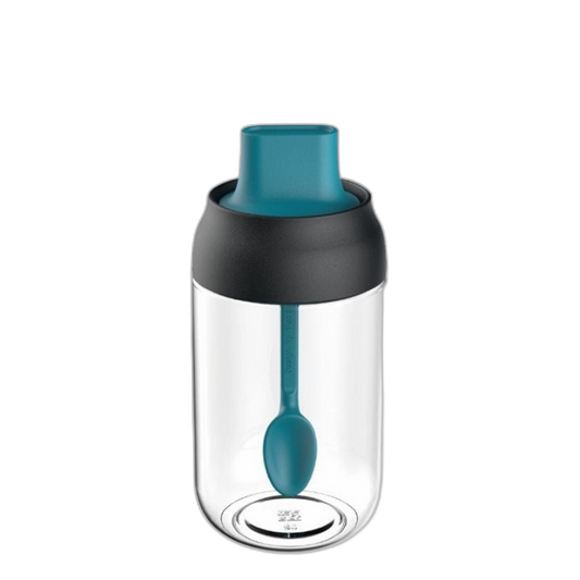 C&C Multipurpose Seasoning Glass Bottle Oil Salt Seasoning Transparent Jar With Spoon or Brush 250ML