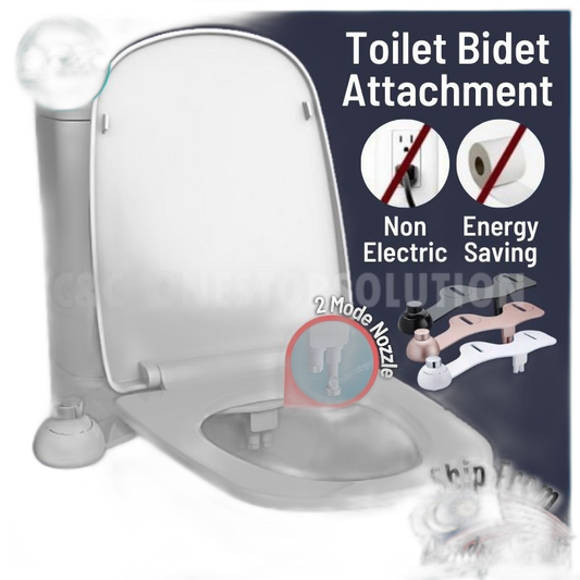 C&C Non-Electrical Bidet Toilet Seat Attachment Water Spray Modern Intelligent Water Sprayer Bathroom