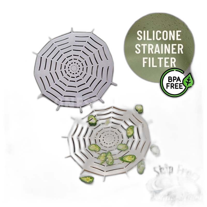 C&C Silicone Kitchen Sink Strainer Filter Drain Stopper Bathroom Hair Catcher Shower