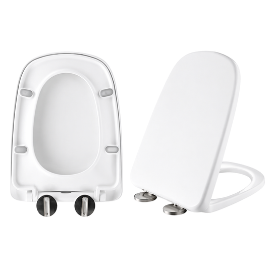 C&C Square Shape Toilet Seat Cover Heavy Duty UF Material Toilet Seat With Soft Close Adjustable Hinge Penutup Tandas