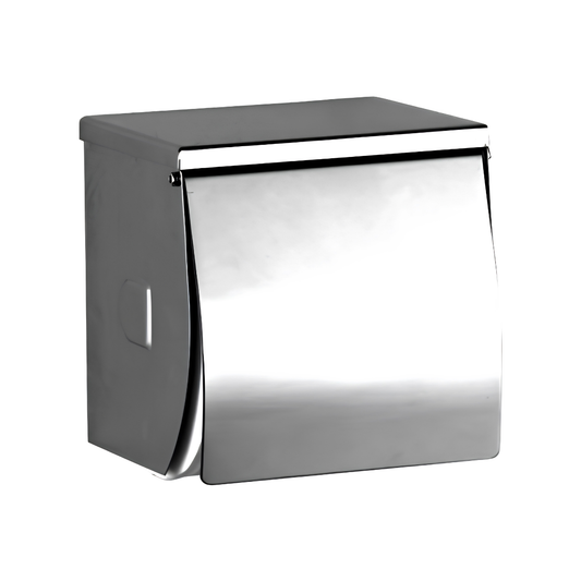 C&C Stainless Steel Wall-Mounted Bathroom Toilet Paper Holder with Fixing Screws Pemegang Kertas Tandas