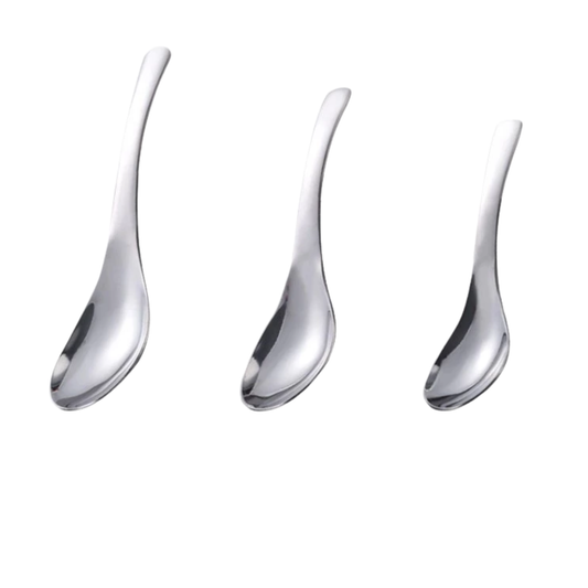 C&C SUS 304 Stainless Steel Spoon Thicken Dinner Spoon Table Spoon Dessert Spoon Tableware Cutlery Sudu Tebal Sudu Sup