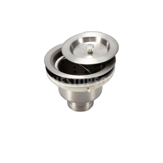 C&C SUS304 Stainless Steel Waste With Filter Trap Strainer 110mm Sisa Keluli Tahan Karat Perangkap Penapis