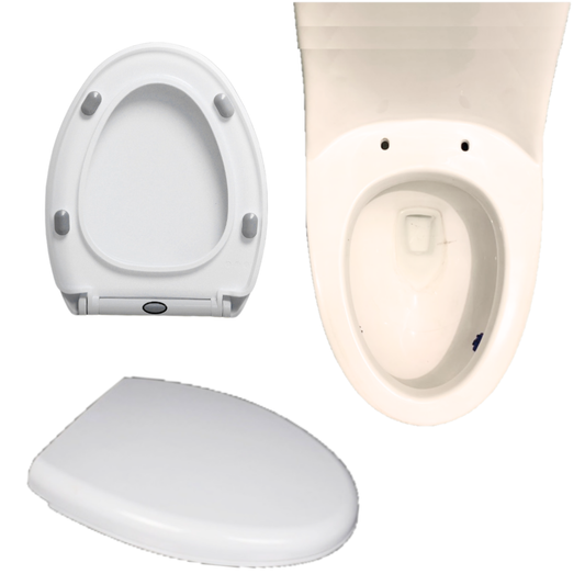 C&C V Shape Toilet Seat Cover Soft Close Adjustable Hinge Penutup Mangkuk Duduk Tandas Johnson