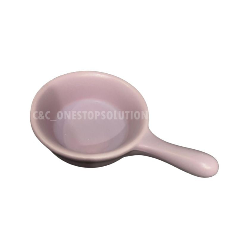 Mini Handled Ramekin Ceramic Sauce Dipping Bowl Sauce Seasoning Kitchen Plate Saucer Plate