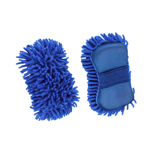 Chenille Soft Microfiber Car Washing Sponge Duster Scrubber Hand Grip Cleaning Span Cuci Basuh Kereta