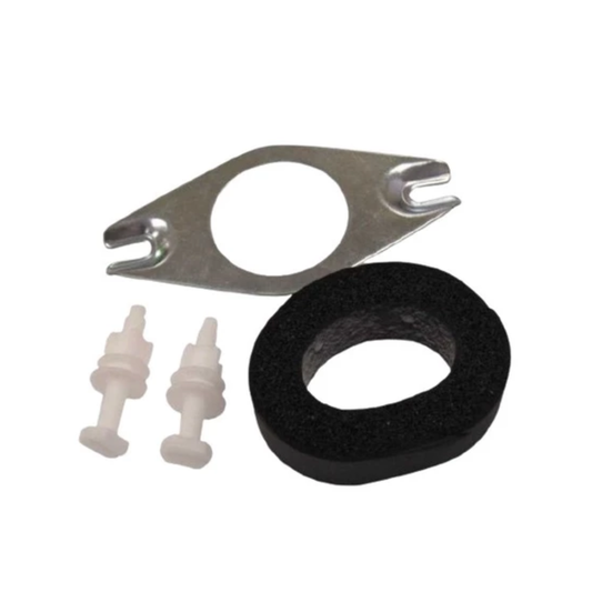 Cistern Toilet Tank Coupling Plate Set Bracket Fixing Cistern Close Coupled Kit with Sponge 50mm