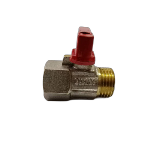 COMAX 1/2 Inches BRASS MINI BALL VALVE - MALE + FEMALE