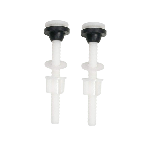 COVA 1 Set Toilet Tank Screw Fixings Close Coupled Screw Plastic Bolts Top Fix Universal Nut WC Blind Hole Tank to Bowl