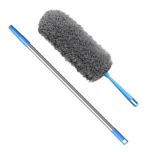 Curved Long-handle Duster Retractable Microfiber Cleaning Brush Flexible Washable Dust Cleaner pembersih habuk