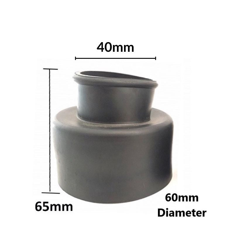 C&C Toilet WC Black Rubber Cone For Lower Level Cistern Pipe / Flush pipe rubber connector/Jamban Getah