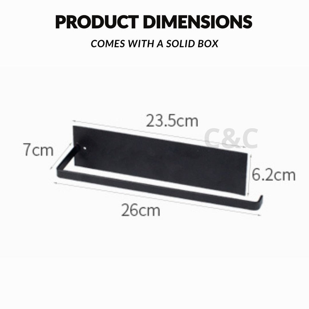 C&C UPGRADED Kitchen Tissue Paper Hanger Rack Toilet Paper Roll Holder Cabinet Rag Hanging Holder Bathroom Organizer