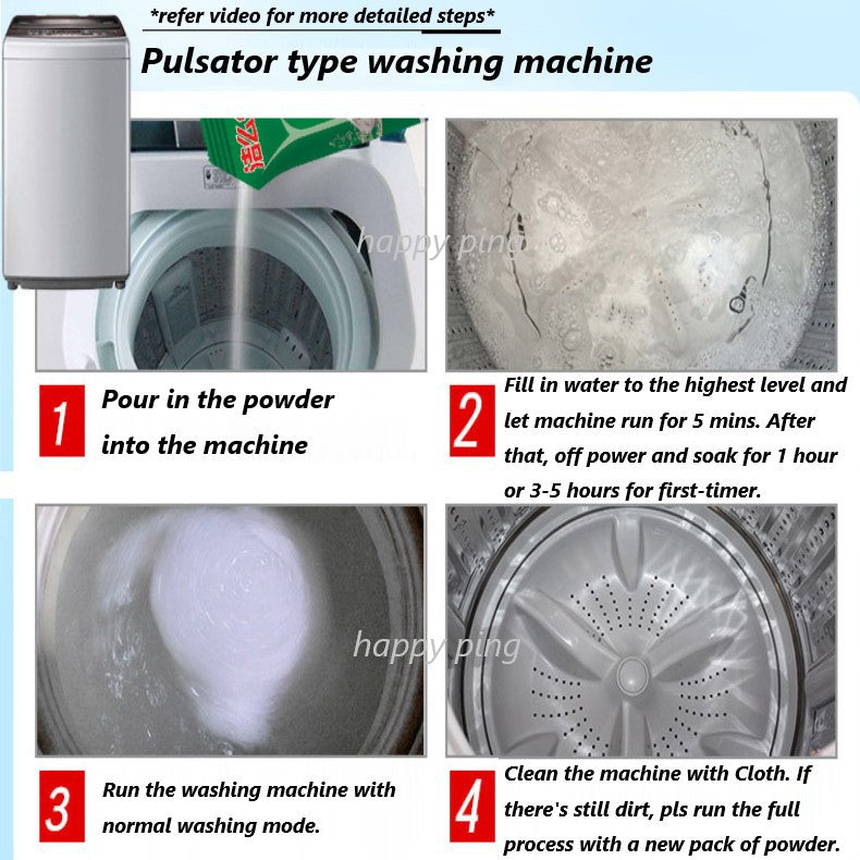 C&C Washing Machine Cleaner Powder Serbuk Pembersih Mesin Basuh Tank Cleaning Drum Cleaner Powder Detergent 100g