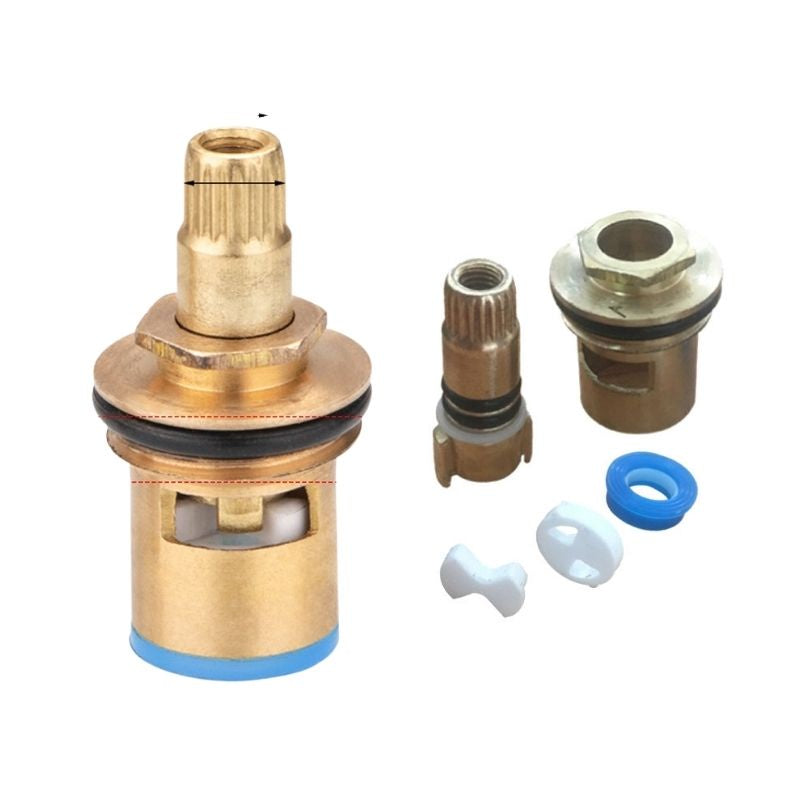 1/2 Inches Basin Valve Replacement Brass Cartridge Water Tap Kitchen Faucet Sink Tap Basin Tap Quarter Turn Angle Valve