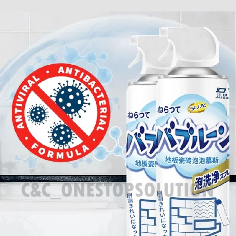 C&C Floor Tile Cleaner Spray Multi-Purpose Foam Cleaner Ceramic Tile Cleaner Stain Remover Powerful Cleaning Agent