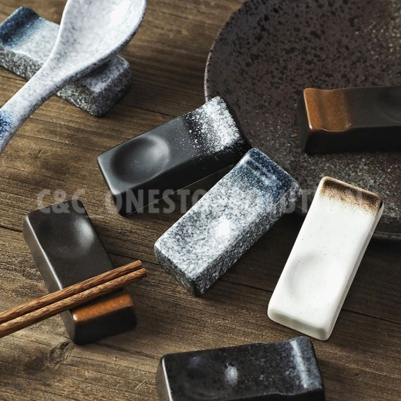 C&C Ceramic Chopstick Rest Holder Chopstick Holder Japanese Chopsticks Pillow Tableware Utensils Chopstick Rack
