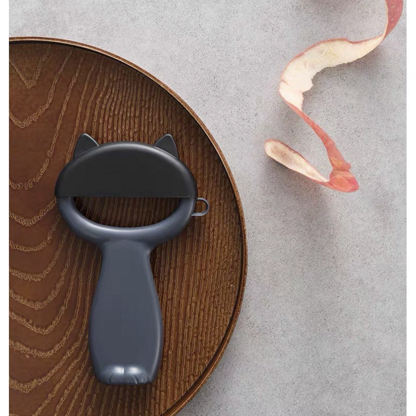 NORDIC Cat Shape Vegetable Fruit Peeler With Stainless Steel Blade, Apple Carrot Peeler, Garlic Grinding