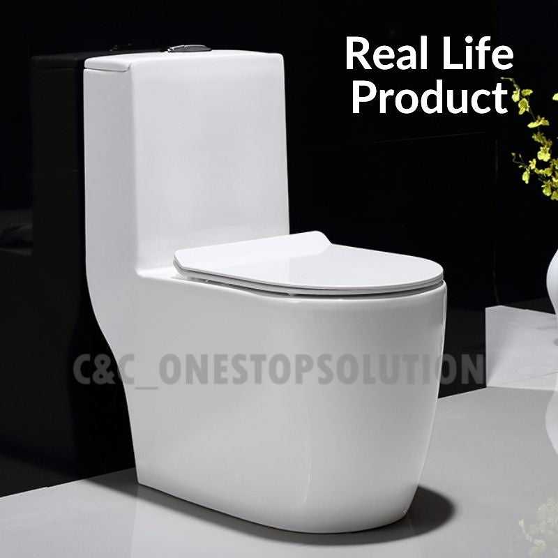 C&C UF U Shape Toilet Seat Cover With Soft Close Adjustable Hinge Penutup Mangkuk Duduk Tandas Johnson Sorento