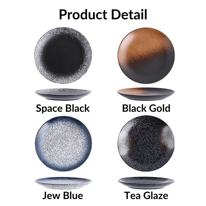C&C Japanese Plate Ceramic Tableware Japanese Tableware Home Restaurant Kiln Ceramic Snack Plate Seramik Pinggan