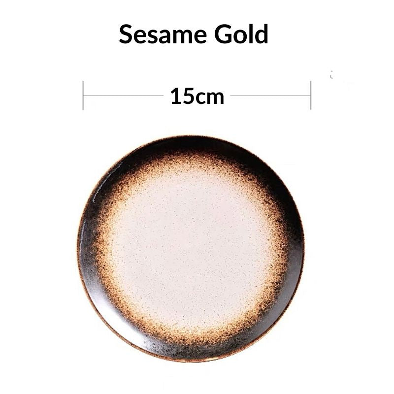 C&C Japanese Plate Ceramic Tableware Japanese Tableware Home Restaurant Kiln Ceramic Snack Plate Seramik Pinggan