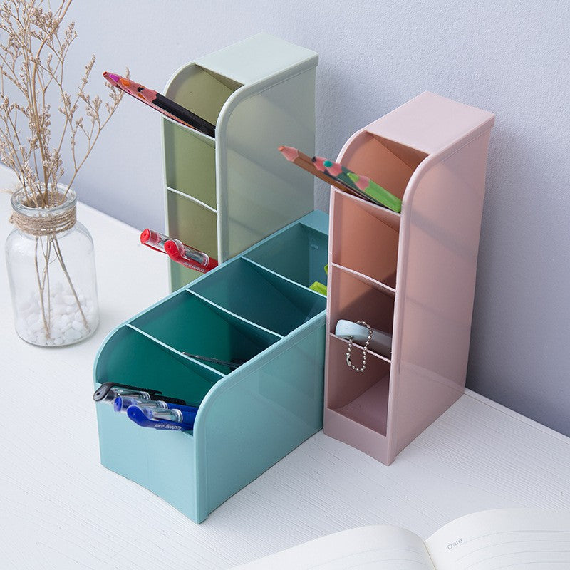 Multipurpose Insertion Pen Holder Creative Plastic Pen Holder Desktop Storage Stationery Organizer Cosmetic Organizer